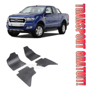 Ford Ranger, Pick-Up, fabricat din 2007 - 2011, set covorase auto dedicate, din cauciuc 100% Premium