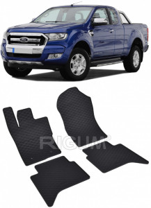 Ford Ranger set covorase auto dedicate, din cauciuc dedicate Ford Ranger fabricatie 2023 - prezent, caroserie pick-up accesorii pentru autoturismul tau - masina v112207