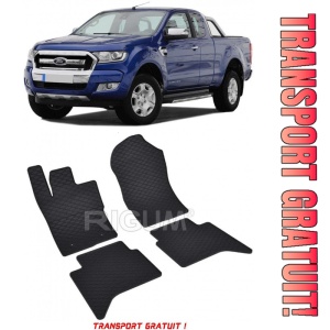 Ford Ranger set covorase auto dedicate, din cauciuc dedicate Ford Ranger fabricatie 2023 - prezent, caroserie pick-up - Transport Gratuit