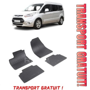 Ford Tourneo Courier, Van, fabricat din 06.2014 - Prezent, 5 Locuri, set covorase auto dedicate, din cauciuc 100% Premium - Transport Gratuit