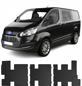 Ford Tourneo Custom Din 01.2013 - 2018, Van, Rand 3 , Set Covorase Auto Premium accesorii pentru autoturismul tau - masina v151216