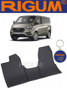 Ford Tourneo Custom, Van, fabricat din 02.2018 - Prezent, 2-3 Locuri, Manual, set covorase auto dedicate, din cauciuc 100% Premium accesorii pentru autoturismul tau - masina v157119