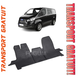 Ford Transit Custom, Van, fabricat din 01.2013 - Prezent, 2 Locuri, set covorase auto dedicate, din cauciuc 100% Premium