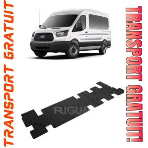 Ford Transit Custom, Van, fabricat din 2018 - Prezent, Rand 3, set covorase auto dedicate, din cauciuc 100% Premium