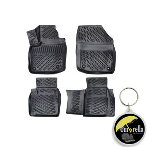 Honda Civic hatckbackix 2011-2016 Set 4 covorase auto din cauciuc tip tavita premium line 3D accesorii pentru autoturismul tau - masina v242334