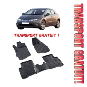 Honda Civic hatckbackix 2011-2016 Set 4 covorase auto din cauciuc tip tavita premium line 3D - Transport Gratuit!