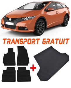 Honda CIVic Ix Combi din 02.2014 - 12.2017 *3, Set Covorase + tavita portbagaj auto accesorii pentru autoturismul tau - masina v612