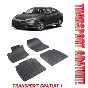 Honda CIVIc Ix, Hatchback, fabricat din 03.2012 - 02.2017, set covorase auto dedicate, din cauciuc 100% Premium - Transport Gratuit