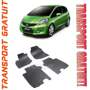 Honda Jazz II, Hatchback, fabricat din 11.2008 - 08.2015, set covorase auto dedicate, din cauciuc 100% Premium