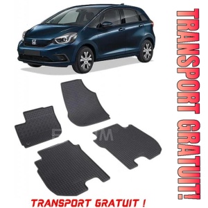 Honda Jazz IV Hybrid, Hatchback, fabricat din 06.2020 - Prezent, set covorase auto dedicate, din cauciuc 100% Premium - Transport Gratuit