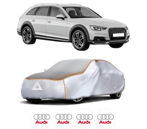 Husa Prelata Antigrindina Auto AUDI A4 Allroad B9 (8WH, 8WJ) din 2016-2020, Protectie auto contra intemperiilor la grindina, Waterproof, 4x Stickere auto AUDI - Img 2