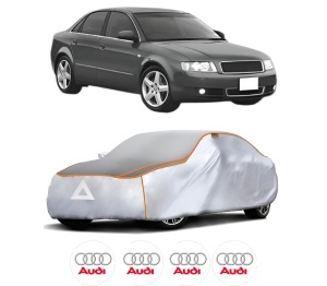 Husa Prelata Antigrindina Auto AUDI A4 B6 (8E2) din 2000-2004, Protectie auto contra intemperiilor la grindina, Waterproof, 4x Stickere auto AUDI - Img 2