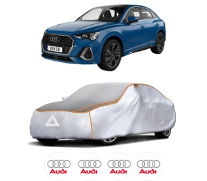 Husa Prelata Antigrindina Auto AUDI Q3 Sportback (F3N) din 2019-2021, Protectie auto contra intemperiilor la grindina, Waterproof, 4x Stickere auto AUDI - Img 2