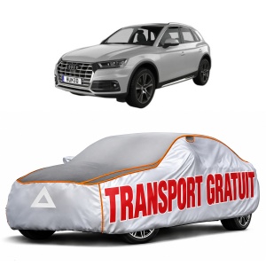 Husa Prelata Antigrindina Auto AUDI Q5 Van (FYB, FYG) din 2017-2020, Protectie auto contra intemperiilor la grindina, Waterproof, 4x Stickere auto AUDI