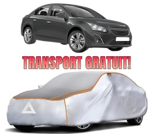 Husa Prelata Antigrindina Auto CHEVROLET CRUZE (J300) din 2009-2018, Protectie auto contra intemperiilor la grindina, Waterproof, 4x Stickere auto CHEVROLET