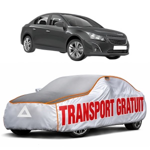 Husa Prelata Antigrindina Auto CHEVROLET CRUZE (J300) din 2009-2018, Protectie auto contra intemperiilor la grindina, Waterproof, 4x Stickere auto CHEVROLET