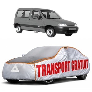 Husa Prelata Antigrindina Auto CITROEN BERLINGO / BERLINGO FIRST MPV (MF_, GJK_, GFK_) din 1996-2011, Protectie auto contra intemperiilor la grindina, Waterproof, 4x Stickere auto CITROEN