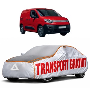 Husa Prelata Antigrindina Auto CITROEN BERLINGO Box Body/MPV (K9) din 2018-2021, Protectie auto contra intemperiilor la grindina, Waterproof, 4x Stickere auto CITROEN
