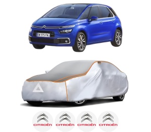 Husa Prelata Antigrindina Auto CITROEN C4 SPACETOURER (3D_) din 2018-2019, Protectie auto contra intemperiilor la grindina, Waterproof, 4x Stickere auto CITROEN - Img 2