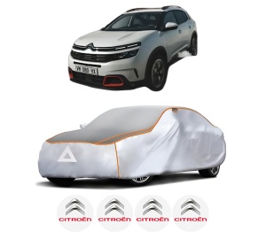 Husa Prelata Antigrindina Auto CITROEN C5 AIRCROSS (A_) din 2018-2023, Protectie auto contra intemperiilor la grindina, Waterproof, 4x Stickere auto CITROEN - Img 2