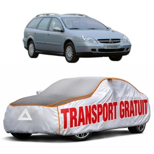 Husa Prelata Antigrindina Auto CITROEN C5 I Estate Van (DE_) din 2002-2004, Protectie auto contra intemperiilor la grindina, Waterproof, 4x Stickere auto CITROEN