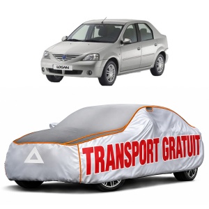 Husa Prelata Antigrindina Auto DACIA LOGAN (LS_) din 2004-2012, Protectie auto contra intemperiilor la grindina, Waterproof, 4x Stickere auto DACIA