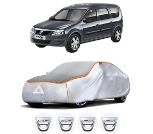 Husa Prelata Antigrindina Auto DACIA LOGAN MCV (KS_) din 2007-2013, Protectie auto contra intemperiilor la grindina, Waterproof, 4x Stickere auto DACIA - Img 2