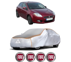 Husa Prelata Antigrindina Auto FIAT BRAVO II (198_) din 2006-2016, Protectie auto contra intemperiilor la grindina, Waterproof, 4x Stickere auto FIAT - Img 2