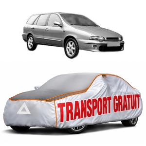 Husa Prelata Antigrindina Auto FIAT MAREA Weekend (185_) din 1996-2003, Protectie auto contra intemperiilor la grindina, Waterproof, 4x Stickere auto FIAT