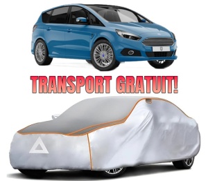 Husa Prelata Antigrindina Auto FORD GALAXY III (CK) din 2015-2021, Protectie auto contra intemperiilor la grindina, Waterproof, 4x Stickere auto FORD