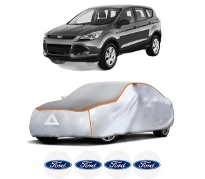 Husa Prelata Antigrindina Auto FORD KUGA II VAN din 2014-2019, Protectie auto contra intemperiilor la grindina, Waterproof, 4x Stickere auto FORD - Img 2