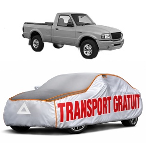 Husa Prelata Antigrindina Auto FORD RANGER (ER, EQ, R_) din 1999-2006, Protectie auto contra intemperiilor la grindina, Waterproof, 4x Stickere auto FORD