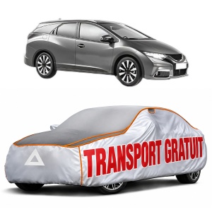 Husa Prelata Antigrindina Auto HONDA CIVIC IX Tourer (FK) din 2014-2016, Protectie auto contra intemperiilor la grindina, Waterproof, 4x Stickere auto HONDA