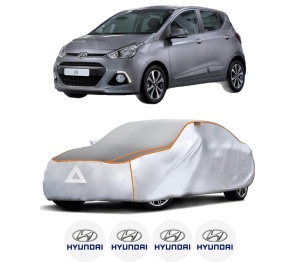 Husa Prelata Antigrindina Auto HYUNDAI i10 II (BA, IA) din 2013-2019, Protectie auto contra intemperiilor la grindina, Waterproof, 4x Stickere auto HYUNDAI - Img 2