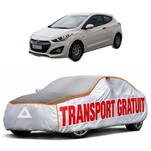 Husa Prelata Antigrindina Auto HYUNDAI i30 Coupe din 2013-2017, Protectie auto contra intemperiilor la grindina, Waterproof, 4x Stickere auto HYUNDAI