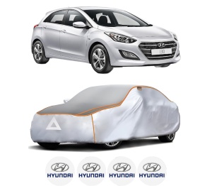 Husa Prelata Antigrindina Auto HYUNDAI i30 (GD) din 2011-2016, Protectie auto contra intemperiilor la grindina, Waterproof, 4x Stickere auto HYUNDAI - Img 2
