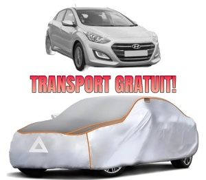 Husa Prelata Antigrindina Auto HYUNDAI i30 Hatchback Van (GDE) din 2015-2017, Protectie auto contra intemperiilor la grindina, Waterproof, 4x Stickere auto HYUNDAI