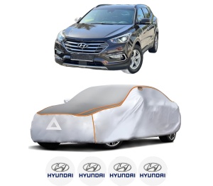 Husa Prelata Antigrindina Auto HYUNDAI SANTA FÉ III (DM, DMA) din 2012-2018, Protectie auto contra intemperiilor la grindina, Waterproof, 4x Stickere auto HYUNDAI - Img 2