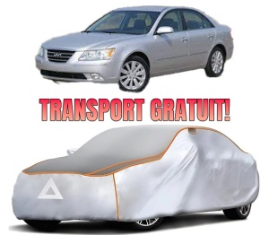 Husa Prelata Antigrindina Auto HYUNDAI SONATA V (NF) din 2005-2010, Protectie auto contra intemperiilor la grindina, Waterproof, 4x Stickere auto HYUNDAI