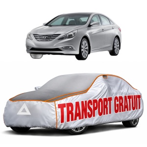 Husa Prelata Antigrindina Auto HYUNDAI SONATA VI (YF) din 2010-2015, Protectie auto contra intemperiilor la grindina, Waterproof, 4x Stickere auto HYUNDAI