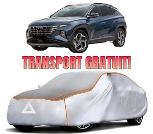 Husa Prelata Antigrindina Auto HYUNDAI TUCSON (NX4E, NX4A) din 2020-2022, Protectie auto contra intemperiilor la grindina, Waterproof, 4x Stickere auto HYUNDAI