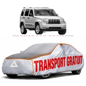 Husa Prelata Antigrindina Auto JEEP CHEROKEE (KK) din 2008-2013, Protectie auto contra intemperiilor la grindina, Waterproof, 4x Stickere auto JEEP