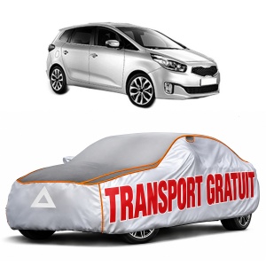 Husa Prelata Antigrindina Auto KIA CARENS IV din 2013-2016, Protectie auto contra intemperiilor la grindina, Waterproof, 4x Stickere auto KIA