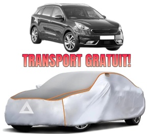 Husa Prelata Antigrindina Auto KIA NIRO I (DE) din 2016-2022, Protectie auto contra intemperiilor la grindina, Waterproof, 4x Stickere auto KIA