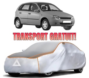 Husa Prelata Antigrindina Auto LADA KALINA Hatchback (1119) din 2004-2013, Protectie auto contra intemperiilor la grindina, Waterproof, 4x Stickere auto LADA