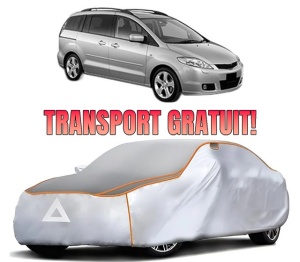 Husa Prelata Antigrindina Auto MAZDA 5 (CR) din 2005-2010, Protectie auto contra intemperiilor la grindina, Waterproof, 4x Stickere auto MAZDA