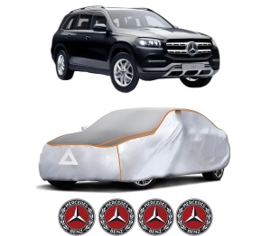 Husa Prelata Antigrindina Auto MERCEDES-BENZ GLS (X167) din 2019-2023, Protectie auto contra intemperiilor la grindina, Waterproof, 4x Stickere auto MERCEDES-BENZ - Img 2