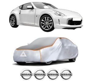 Husa Prelata Antigrindina Auto NISSAN 370Z Coupe (Z34) din 2009-2013, Protectie auto contra intemperiilor la grindina, Waterproof, 4x Stickere auto NISSAN - Img 2