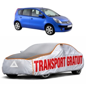 Husa Prelata Antigrindina Auto NISSAN NOTE (E11, NE11) din 2006-2013, Protectie auto contra intemperiilor la grindina, Waterproof, 4x Stickere auto NISSAN