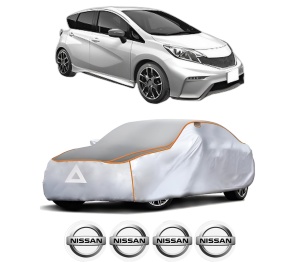 Husa Prelata Antigrindina Auto NISSAN NOTE (E12) din 2012-2016, Protectie auto contra intemperiilor la grindina, Waterproof, 4x Stickere auto NISSAN - Img 2